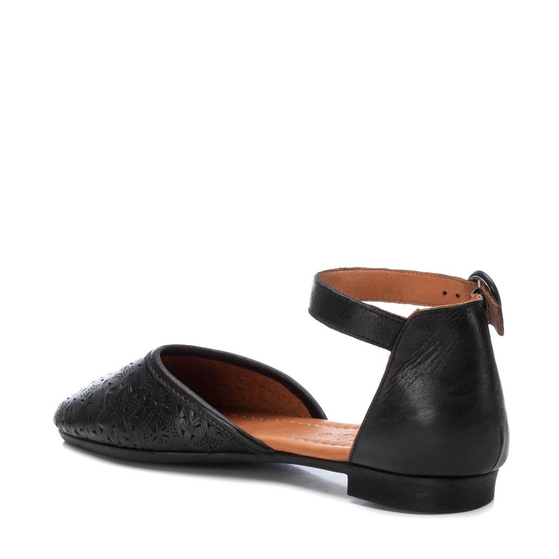 Carmela 16158307 ballerines noir cuir ajouré