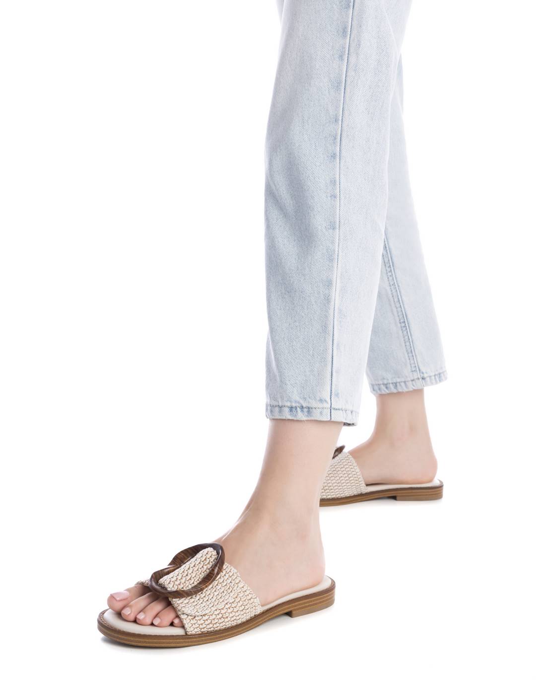 Carmela 16241501 mules raphia beige talon