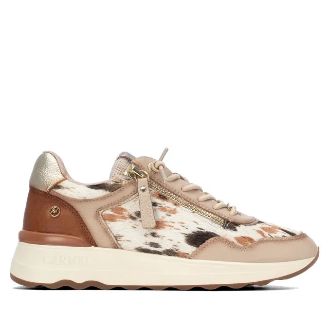 Carmela 16436001 sneaker compensée marron cuir