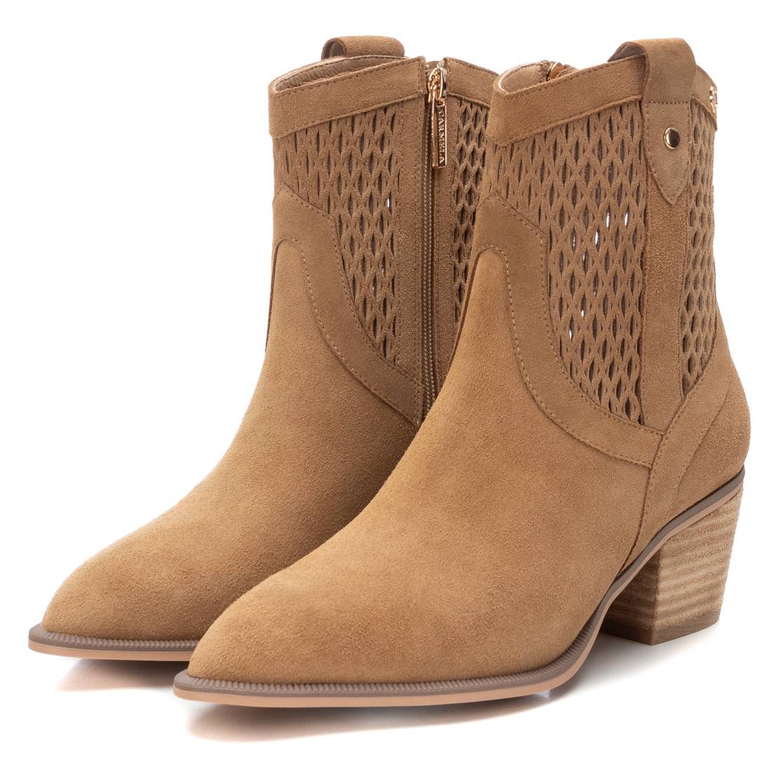 Carmela 16152103 bottines femme marron cowboy serrage