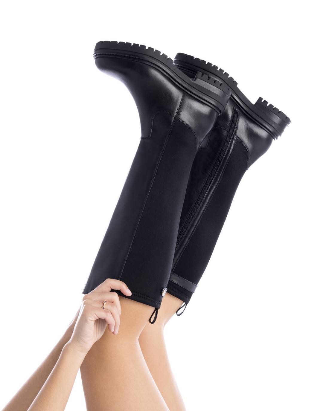Carmela 16177901 Botte cuir noir motard