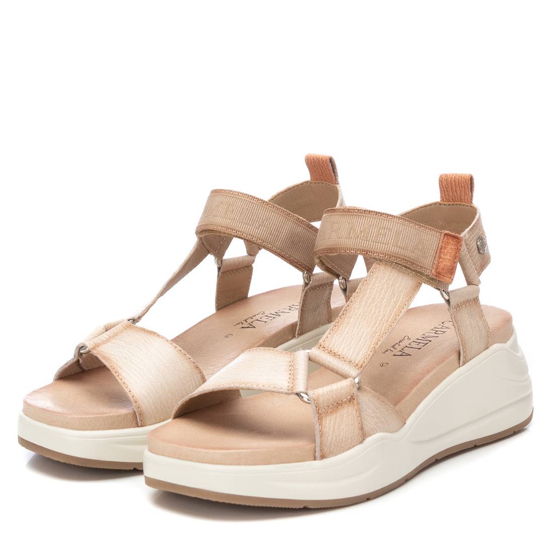 Carmela 16155103 sandales femme marron cuir en T