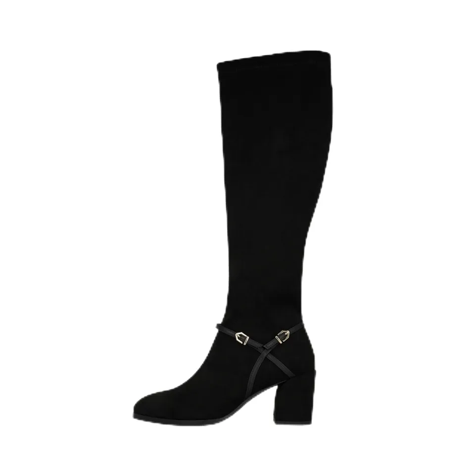 Lodi A-DEI5656 bottes noires cuir talon confort