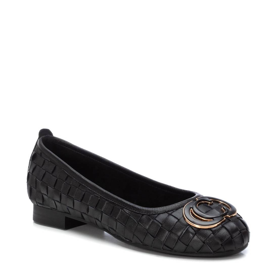 Carmela 16216902 ballerine femme noir cuir plat