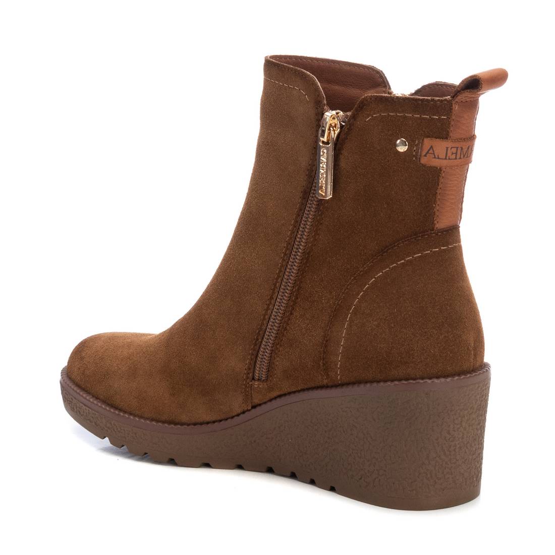 Carmela 16118401 bottine femme marron suède compensée