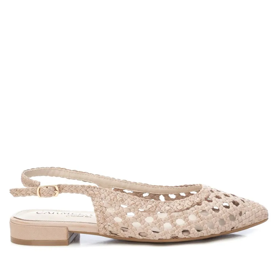Carmela 16147204 ballerine femme blanche cuir bride