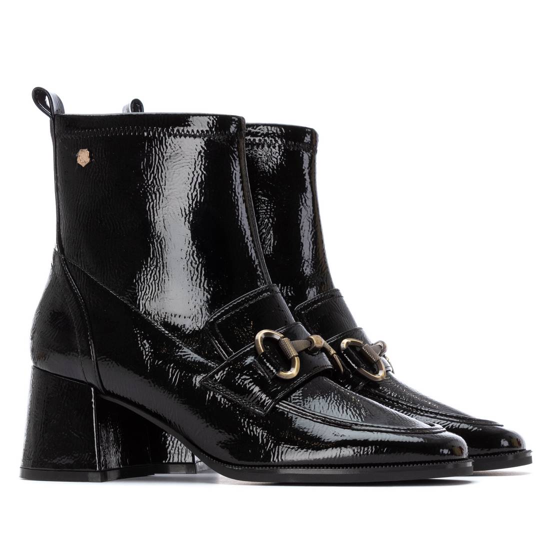Carmela 16253802 bottine femme noire vernie à talon