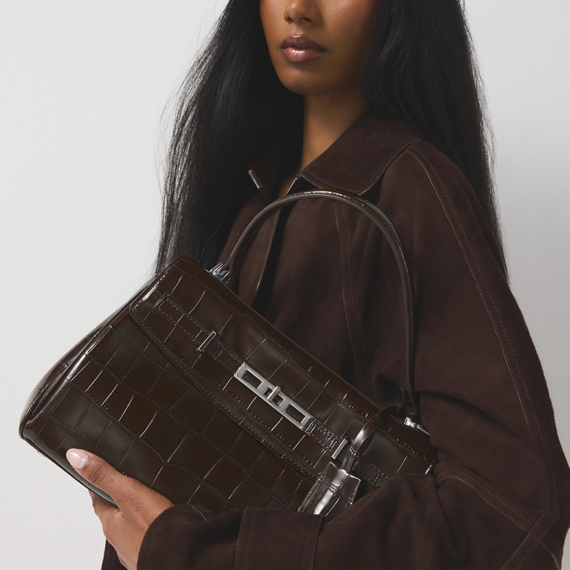 ALDO Katieaax sac à main marron croco