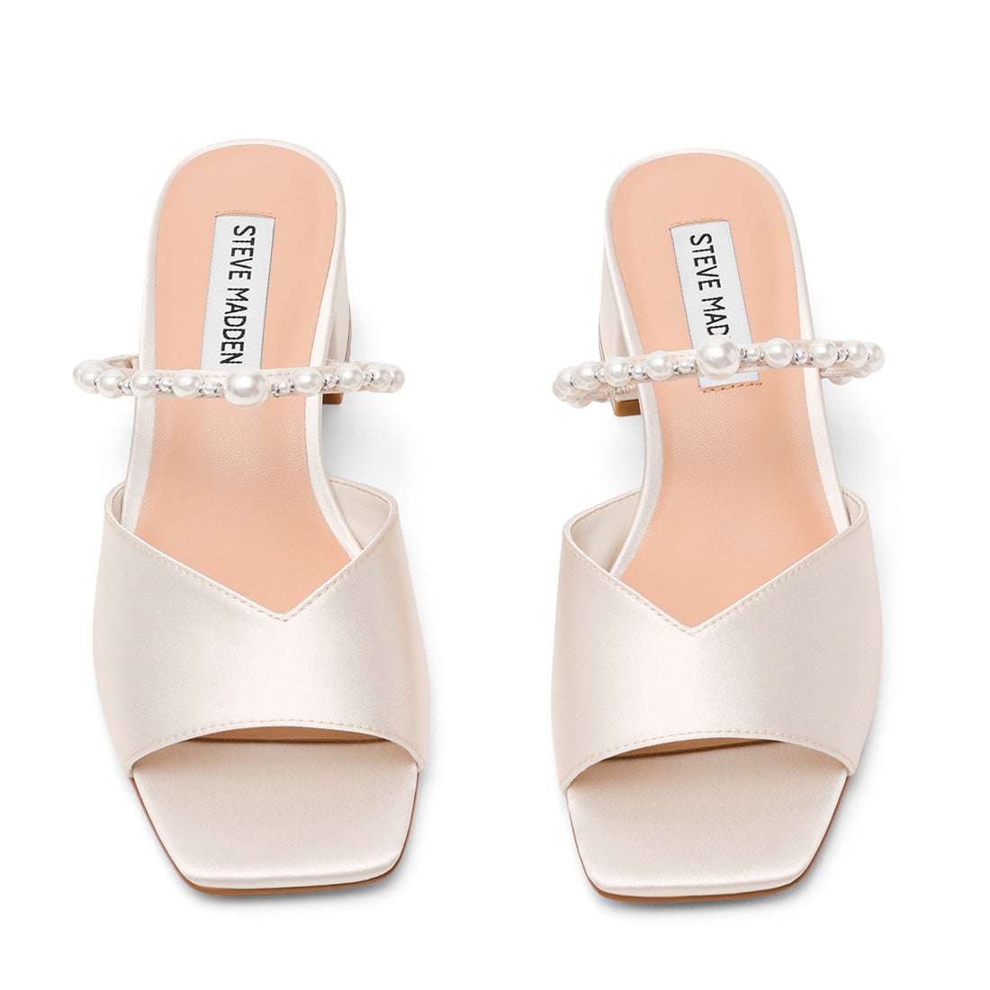 Steve Madden Galilea mules mariée ivoire satin 4 cm