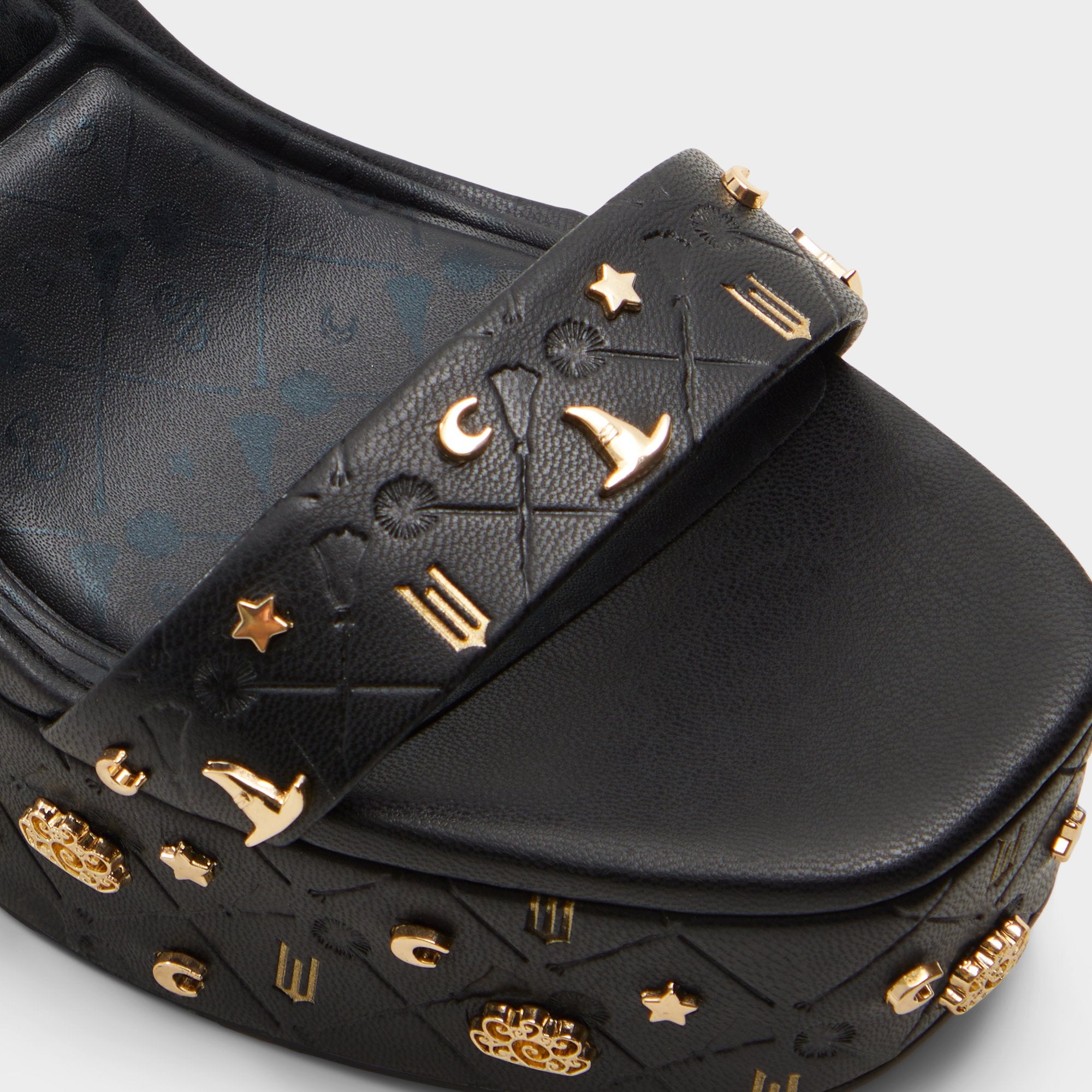 ALDO Takeflight sandales plateforme satin noir