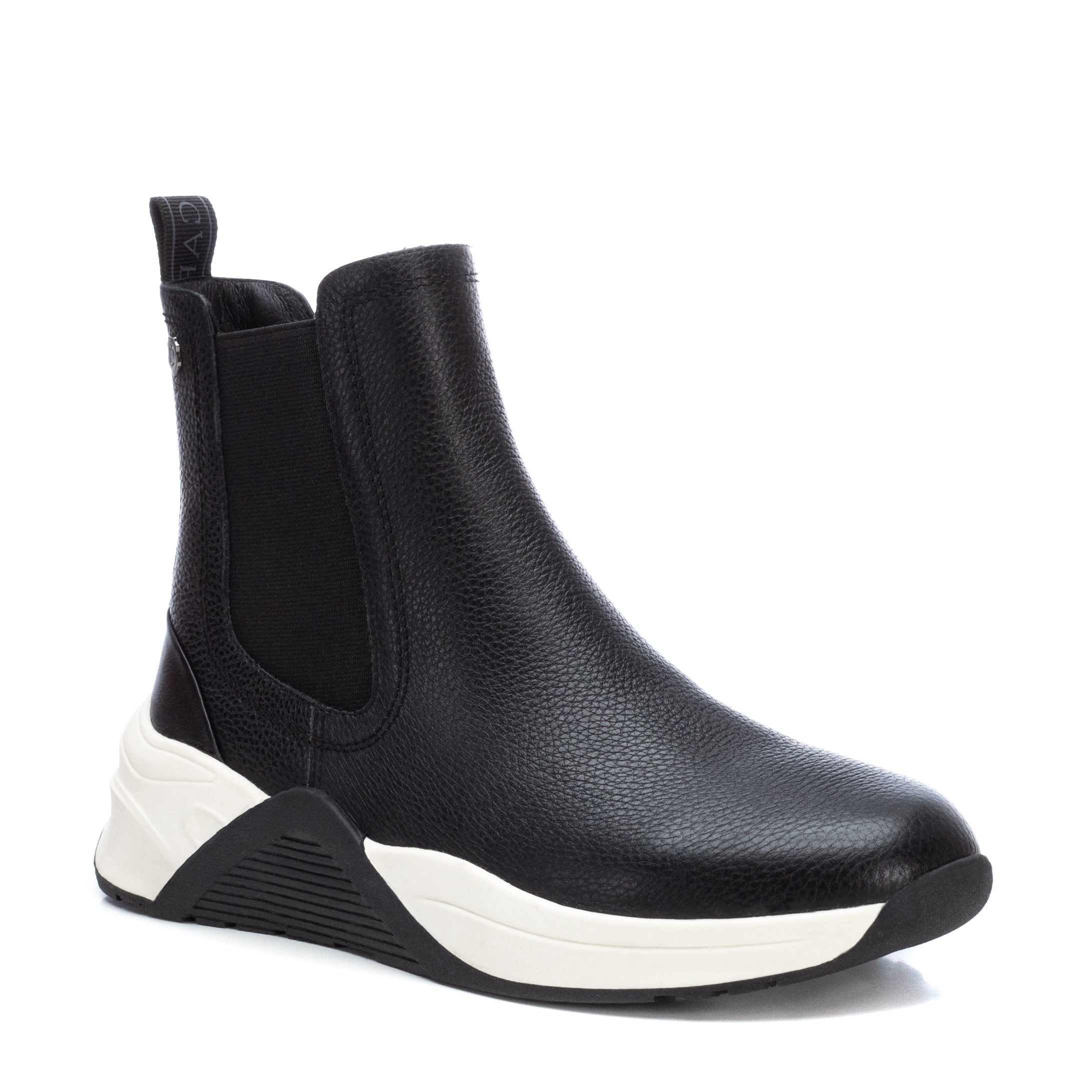 Carmela 16014101 boots chelsea cuir noir zip