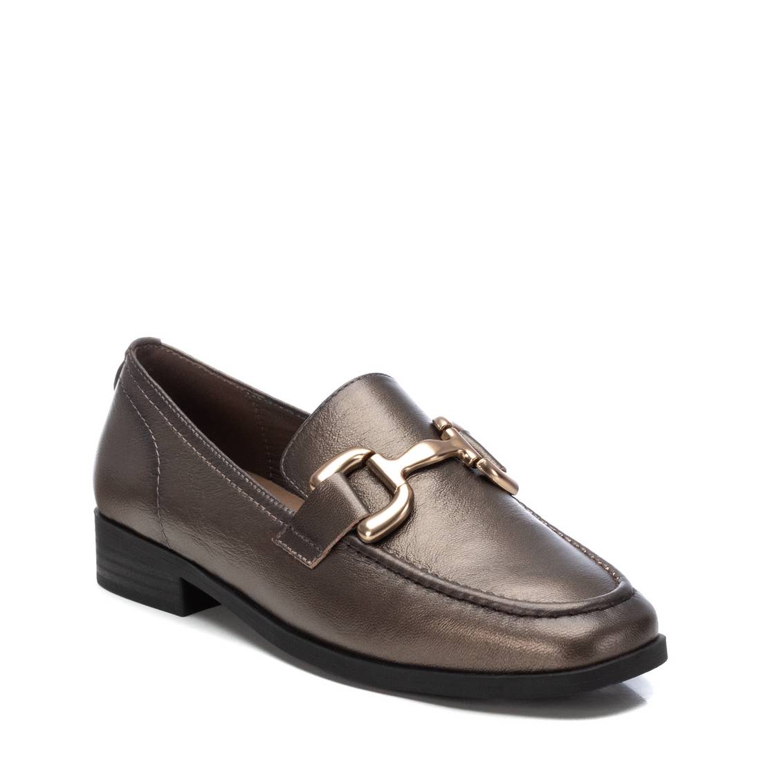 Carmela 16196505 mocassin gris cuir talon bas