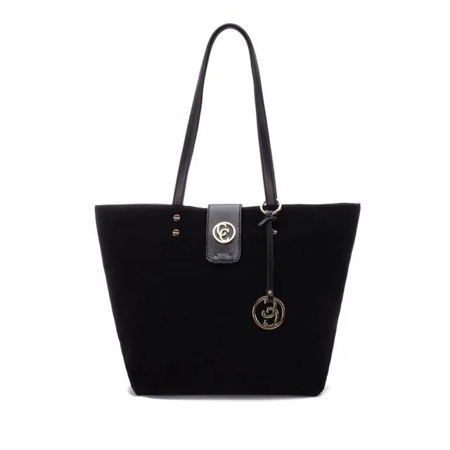 Carmela 18616202 shopper cuir noir 46 cm