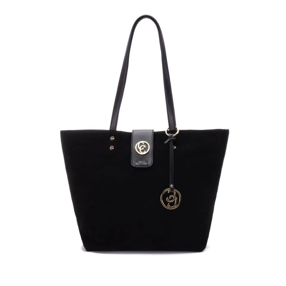 Carmela 18616202 shopper cuir noir 46 cm