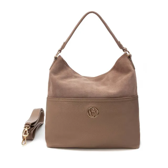 Carmela 186144 18614401 sac épaule marron grand zippé