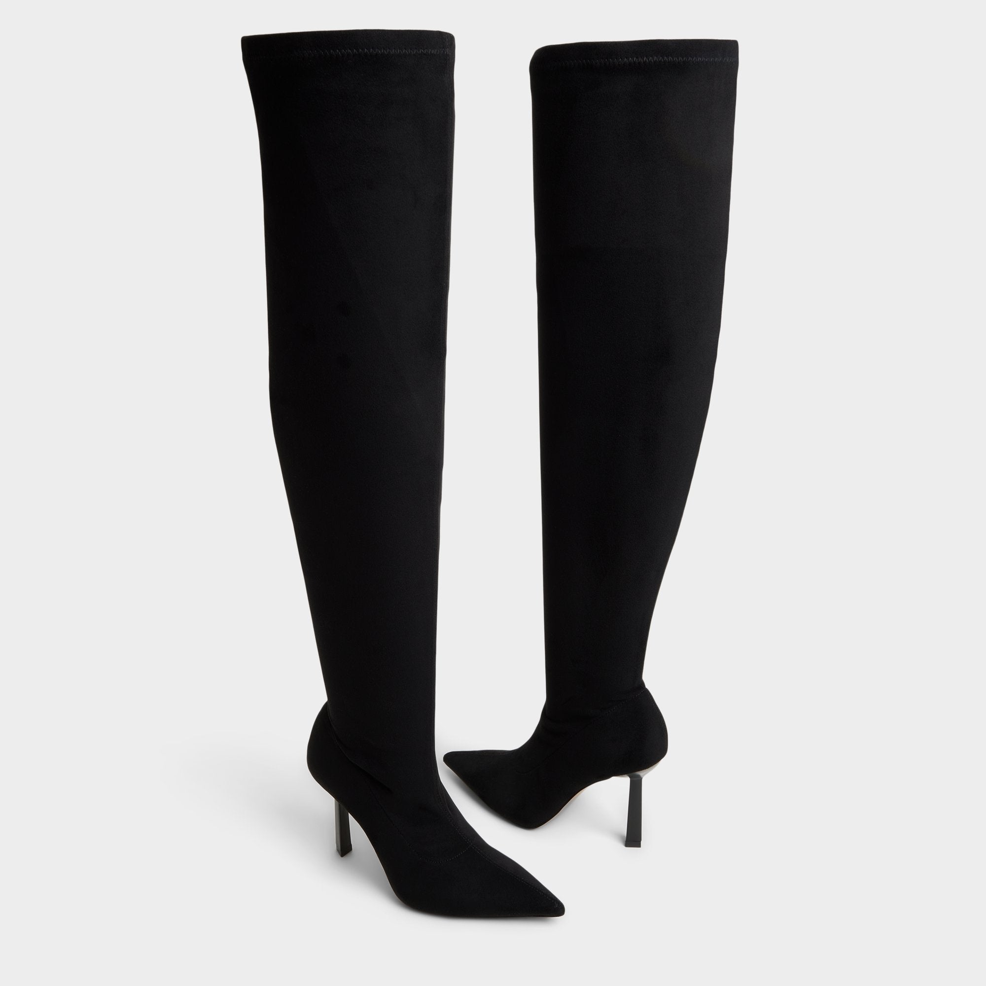 ALDO Caldan bottes cuissardes suède noir