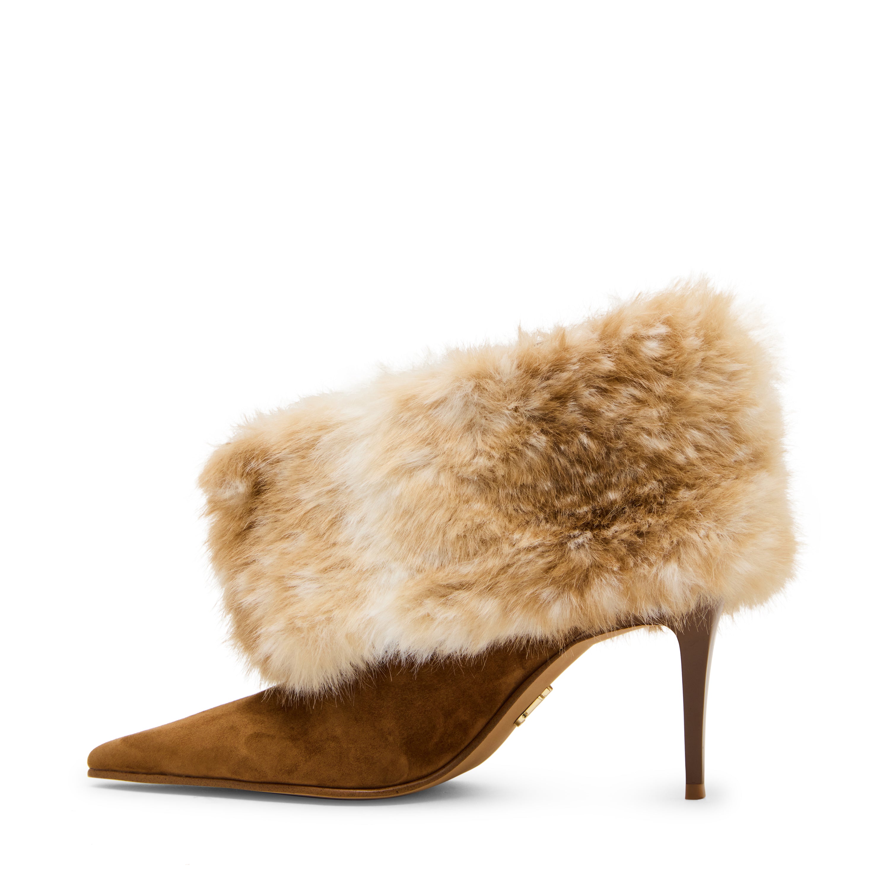 Steve Madden Enella-FUR bottines beige fourrure 8,5 cm
