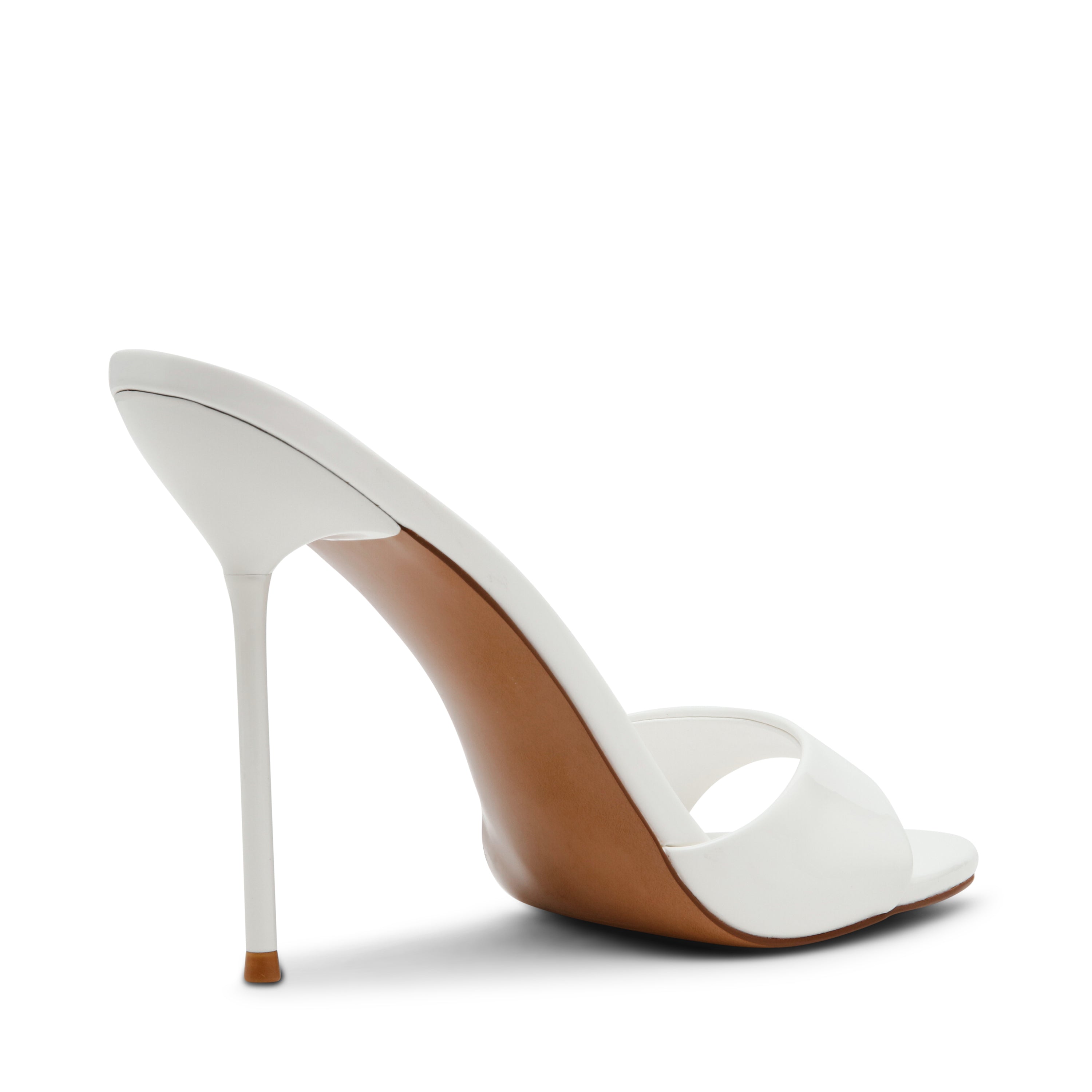 Steve Madden Davina sandale blanc verni talon 10 cm
