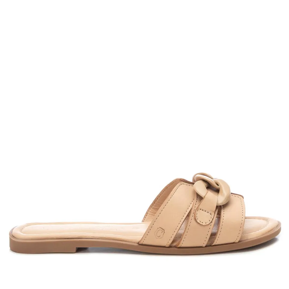 Carmela 16054308 sandale cuir marron plate