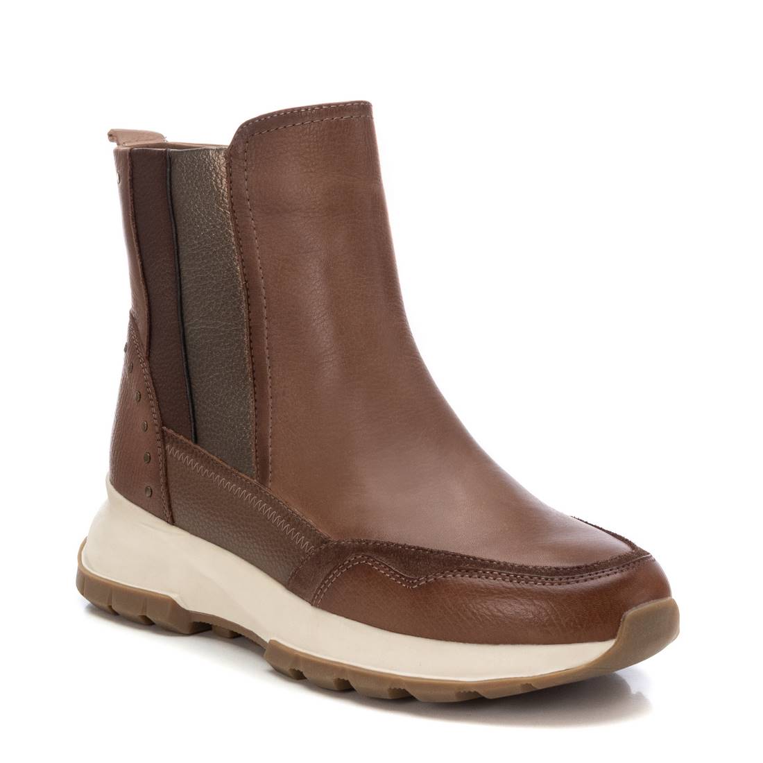 Carmela 16195902 bottine cuir marron compensée 5 cm