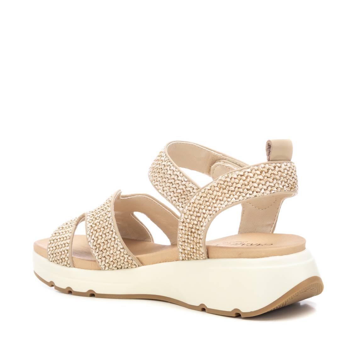 Carmela 16236202 sandale compensée blanche raphia