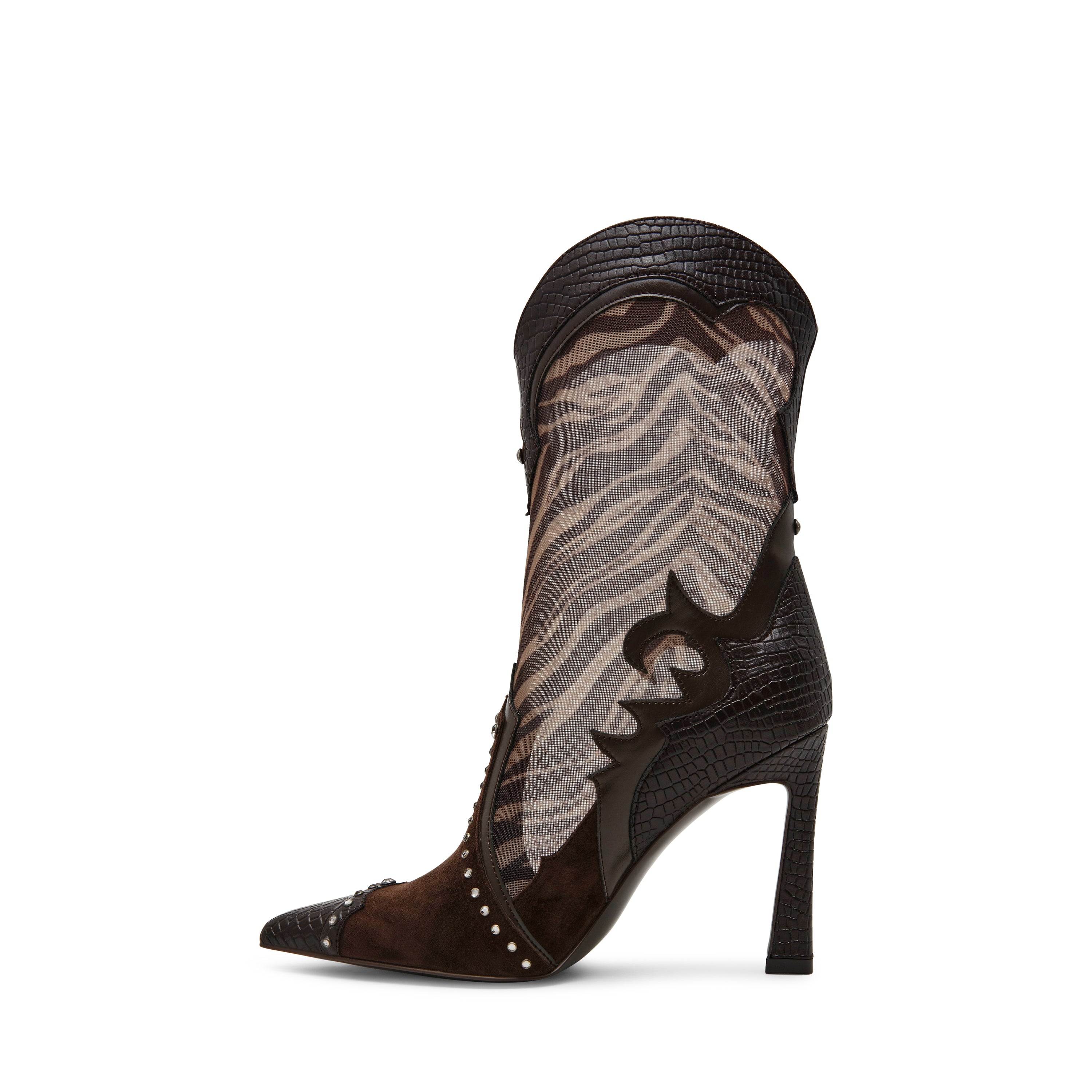 Steve Madden Konah bottes espresso talon 8 cm