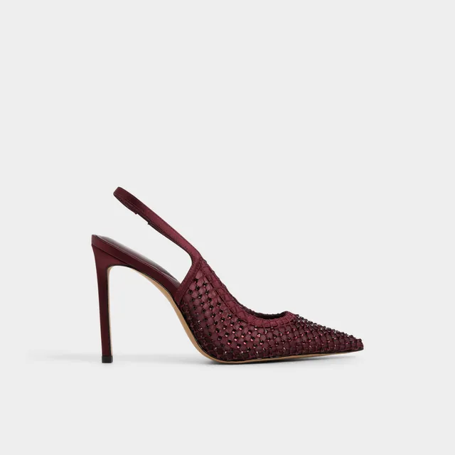 Aldo Marciana bottines strass bordeaux talon