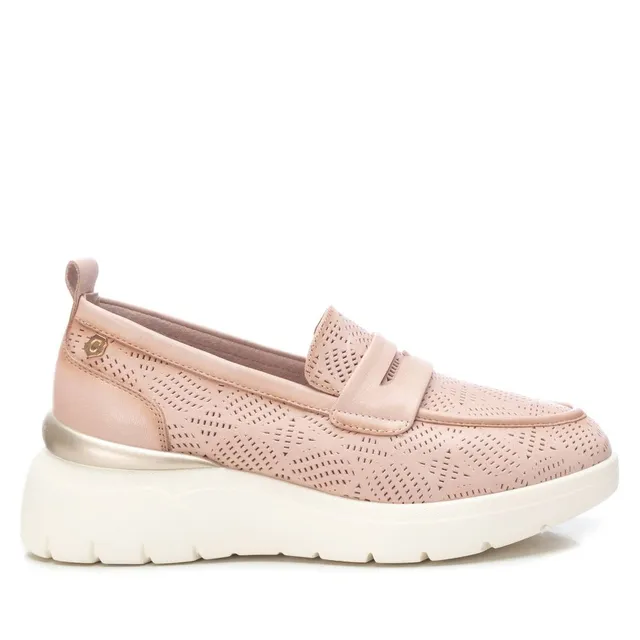 Carmela 16142802 mocassin cuir marron perforé