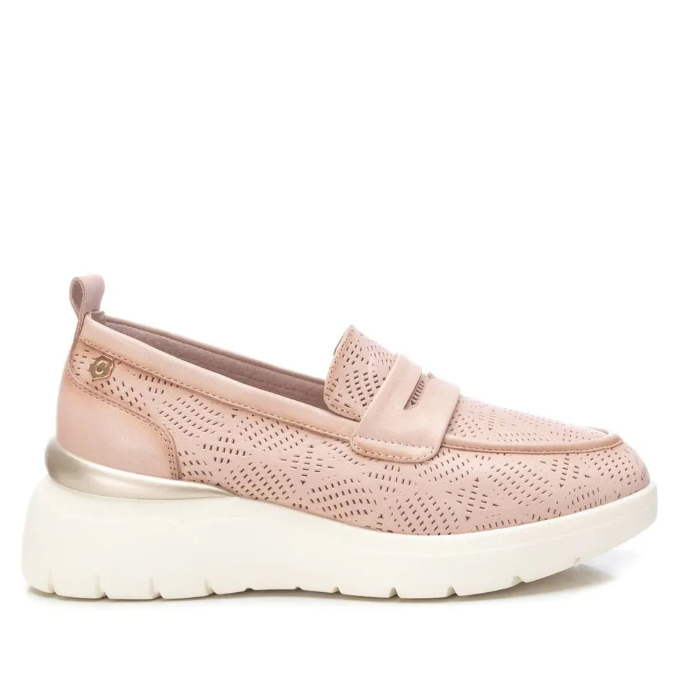 Carmela 16142802 mocassin cuir marron perforé