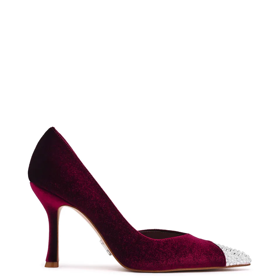Steve Madden Refuel-R escarpins velours bordeaux talon 9 cm