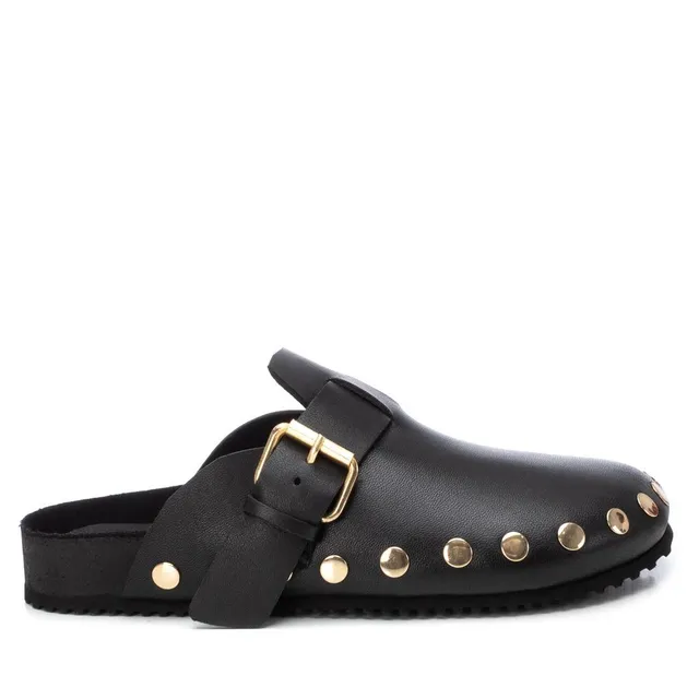 Carmela 16212701 sabot femme noir cuir clouté
