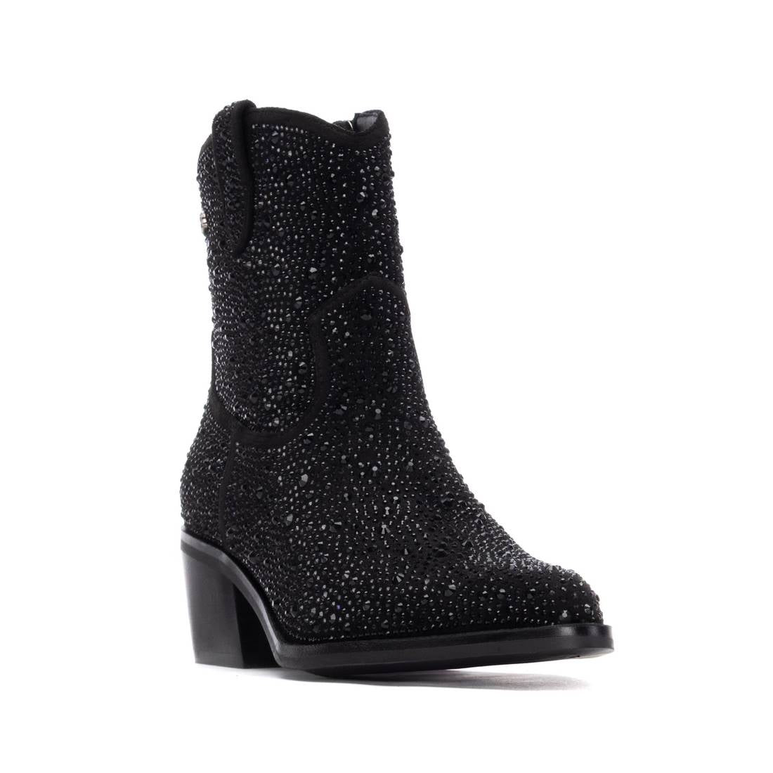Carmela 16270501 bottine femme noir strass talon moyen