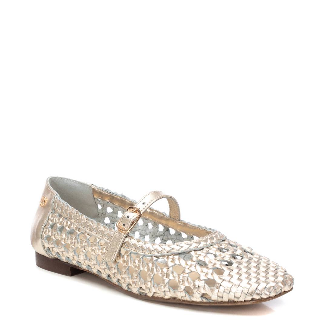 Carmela 16209701 ballerine femme dorée cuir tressé