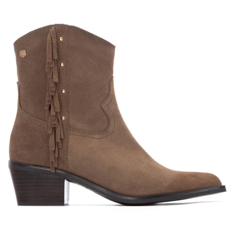 Carmela 16266302 bottines daim taupe santiag