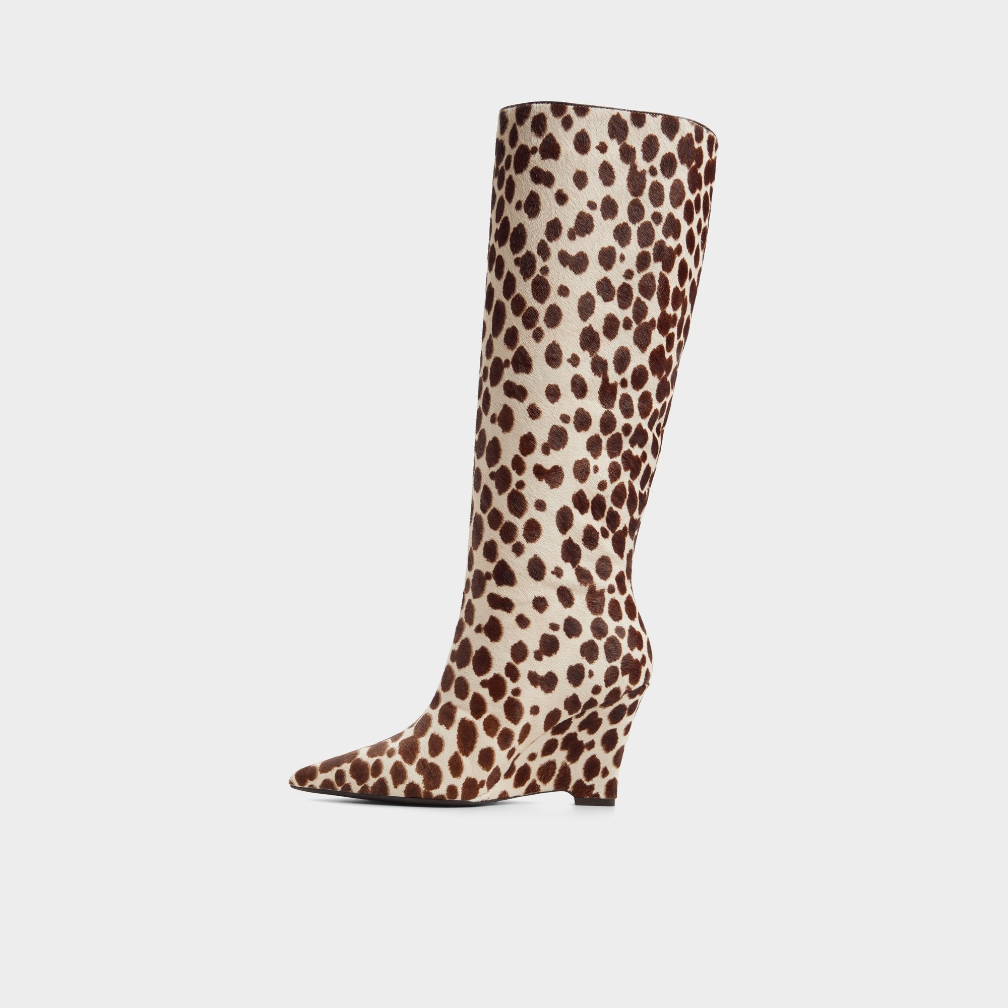 ALDO Zalya bottes compensées imprimé vache genou