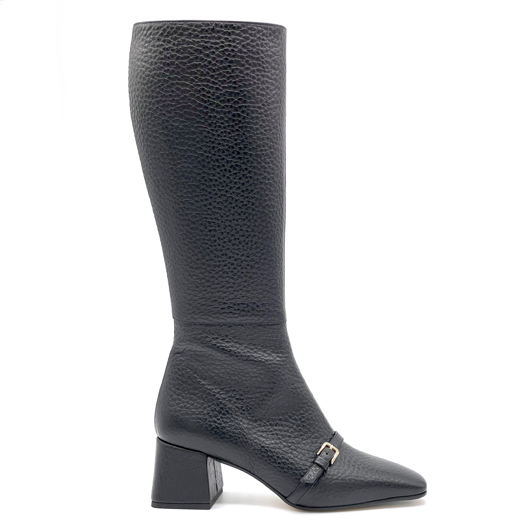 Elata 51517_3 bottes cuir noir talon 6 cm