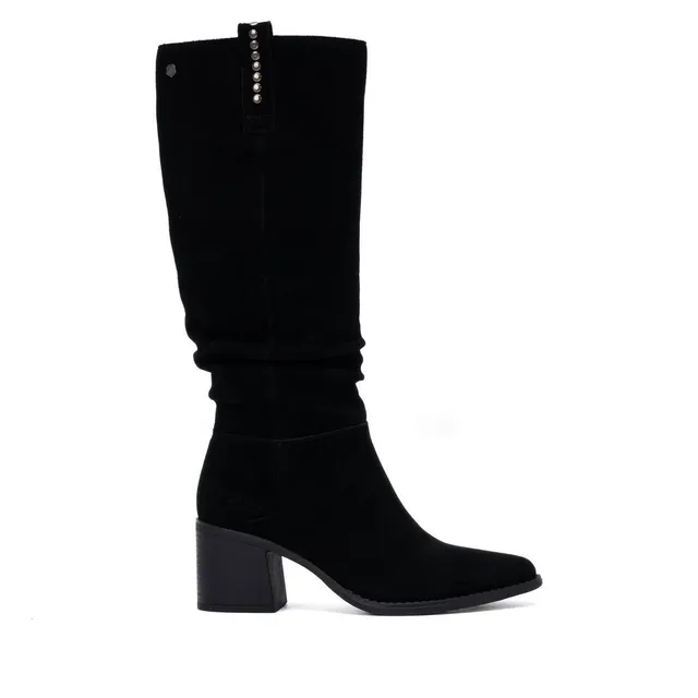 Carmela 16425801 bottes femme noir serraje talon moyen