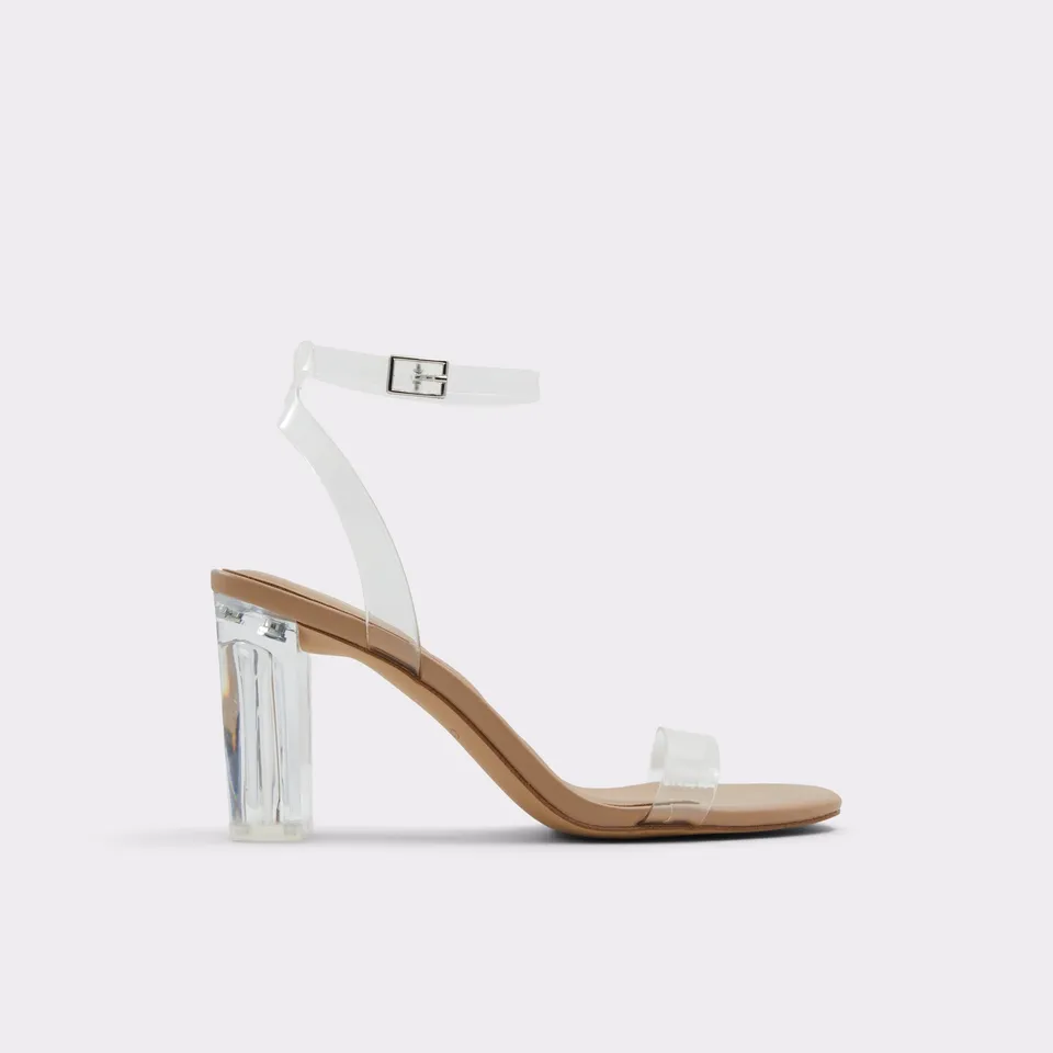 ALDO Etmilyn sandales talon transparent marron