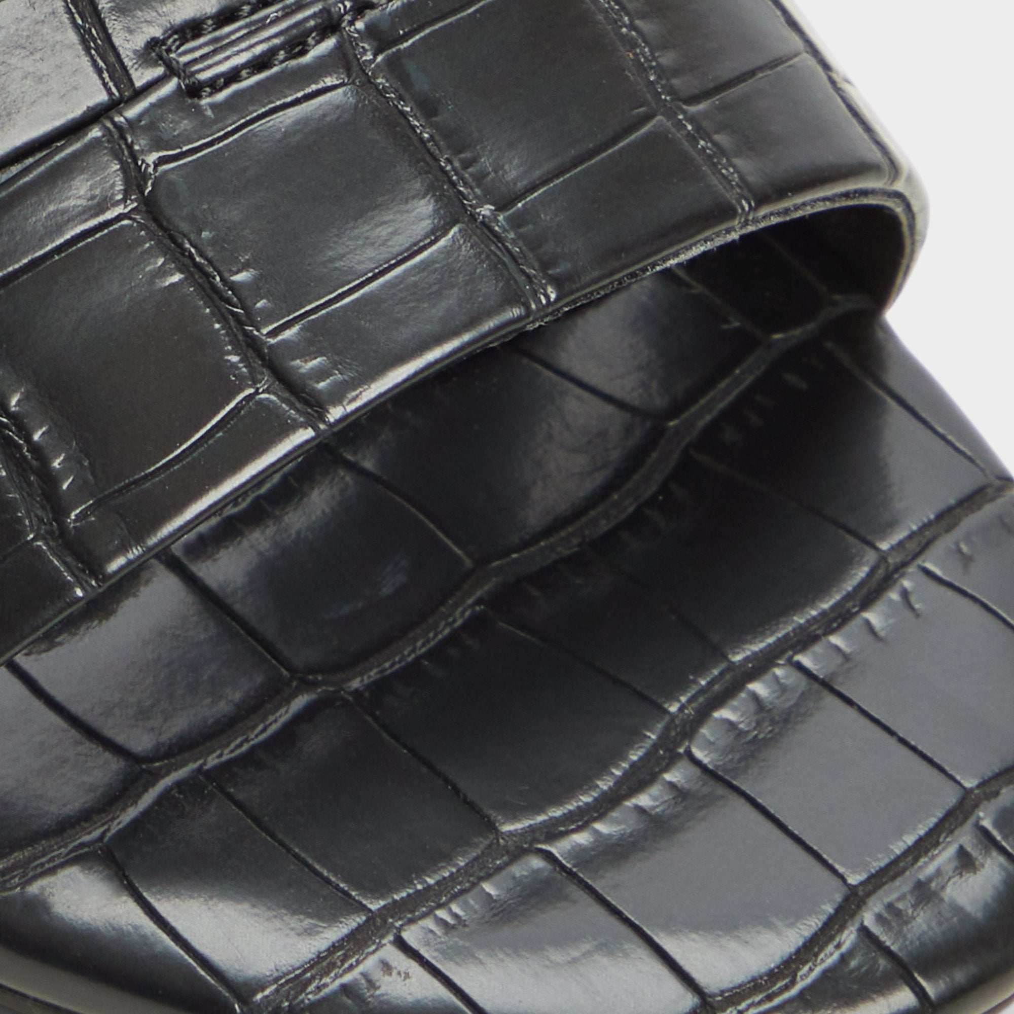 ALDO Scarletta mules croco vernies petit talon