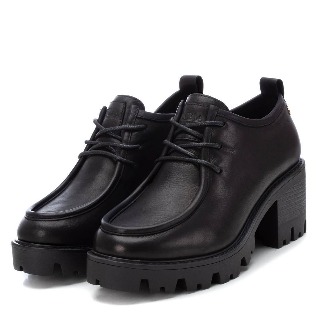 Carmela 16099701 derbies cuir noir talon 7 cm