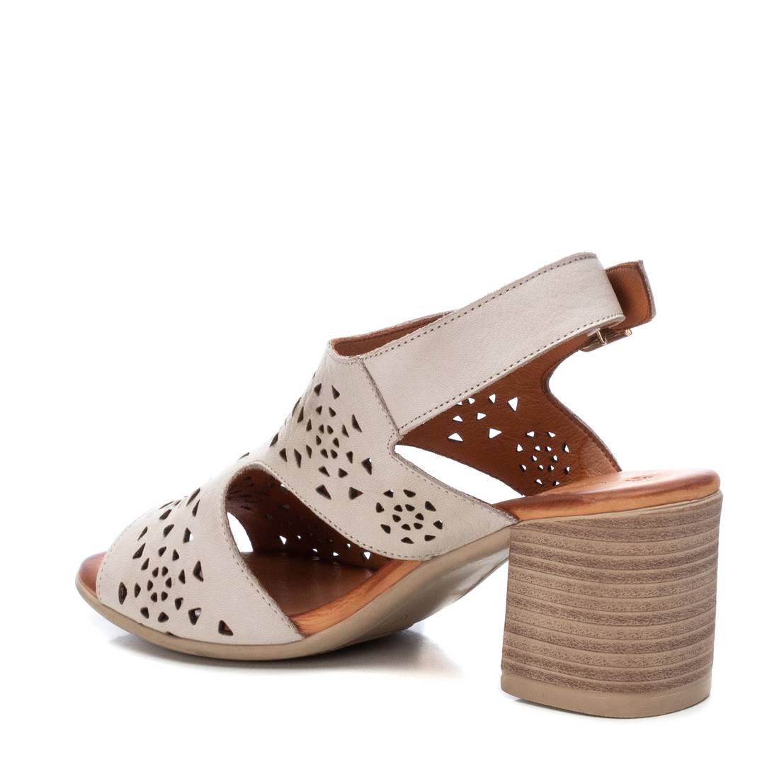 Carmela 16083901 sandales cuir blanc talon 8 cm
