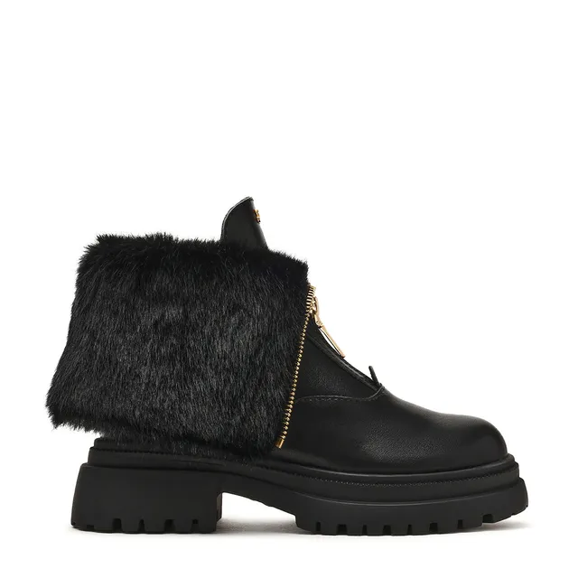 Steve Madden Ripstorm bottines cuir noir zip
