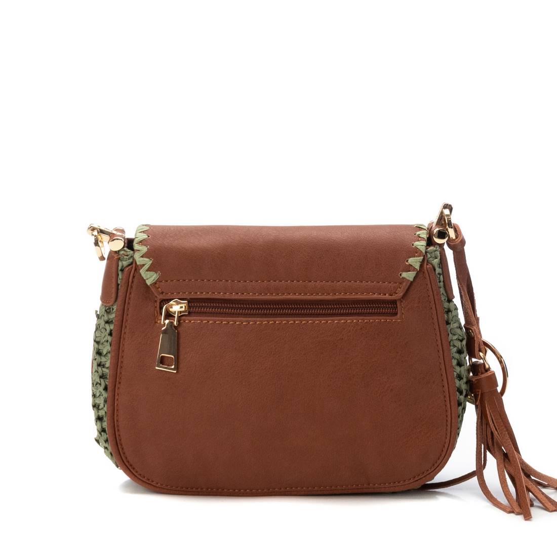 Carmela 18613902 sac bandoulière raphia kaki