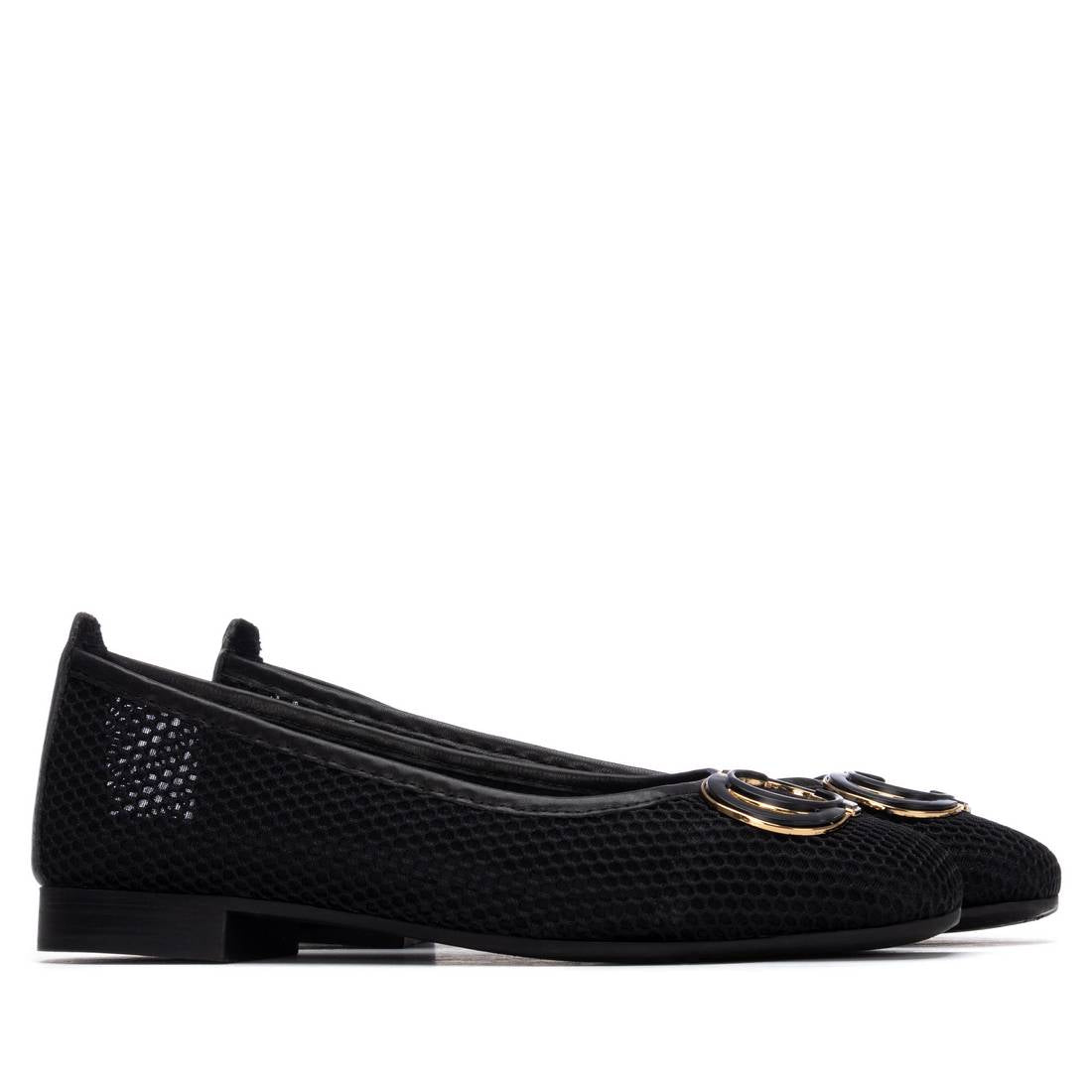 Carmela 16326303 ballerines textile noir ajouré