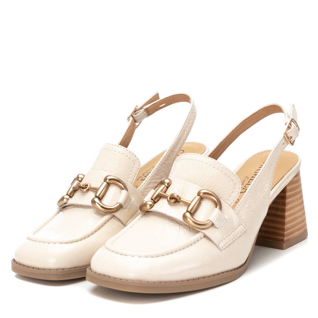 Carmela 16144602 mules cuir marron talon bois