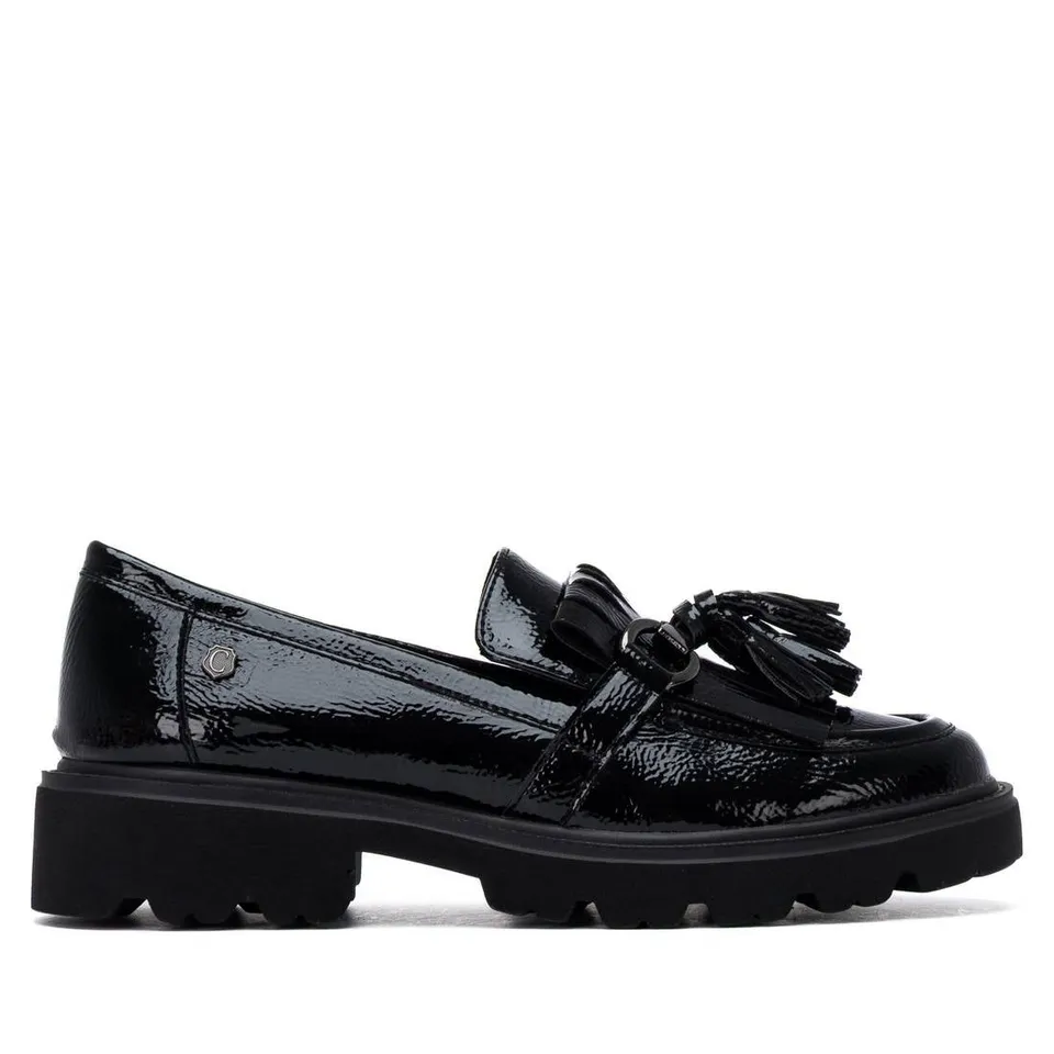Carmela 16437901 mocassins vernis noir femme