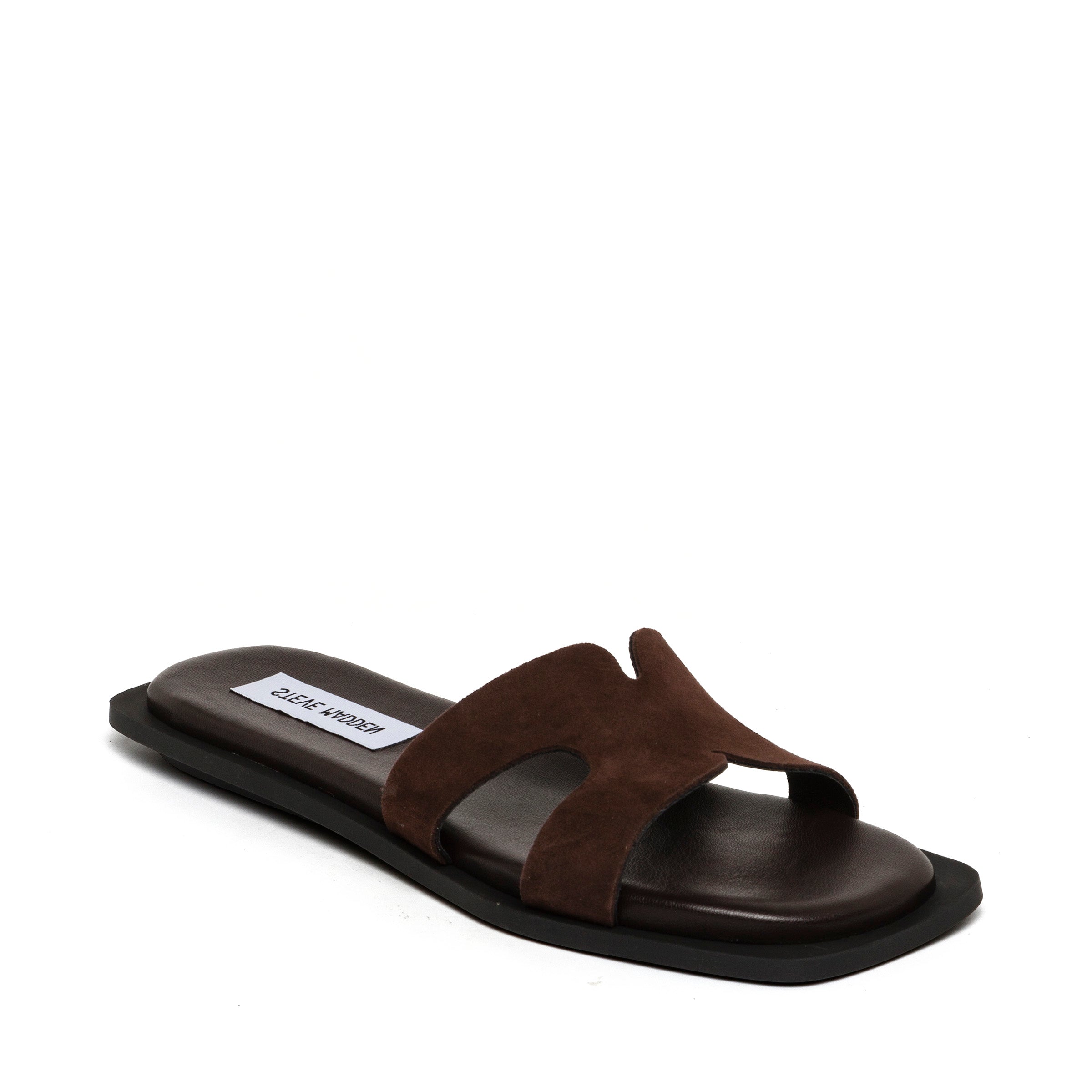 Steve Madden Sofia Slide mules suède marron foncé