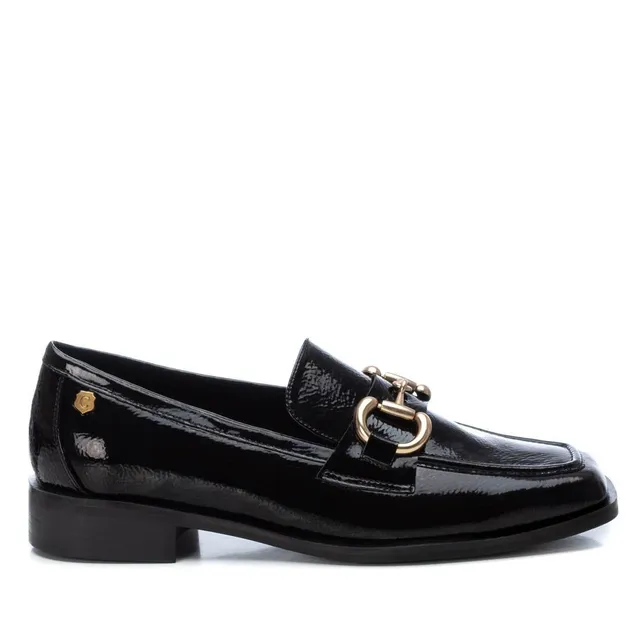Carmela 16114901 mocassin cuir noir verni