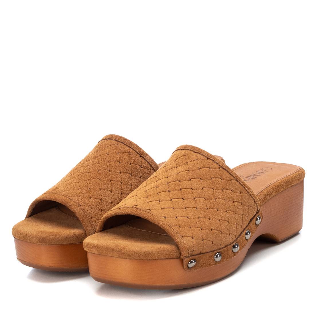 Carmela 16063504 sabot femme cuir marron gravé
