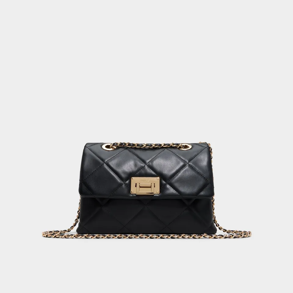 ALDO Goldenshinerr sac bandoulière matelassé noir